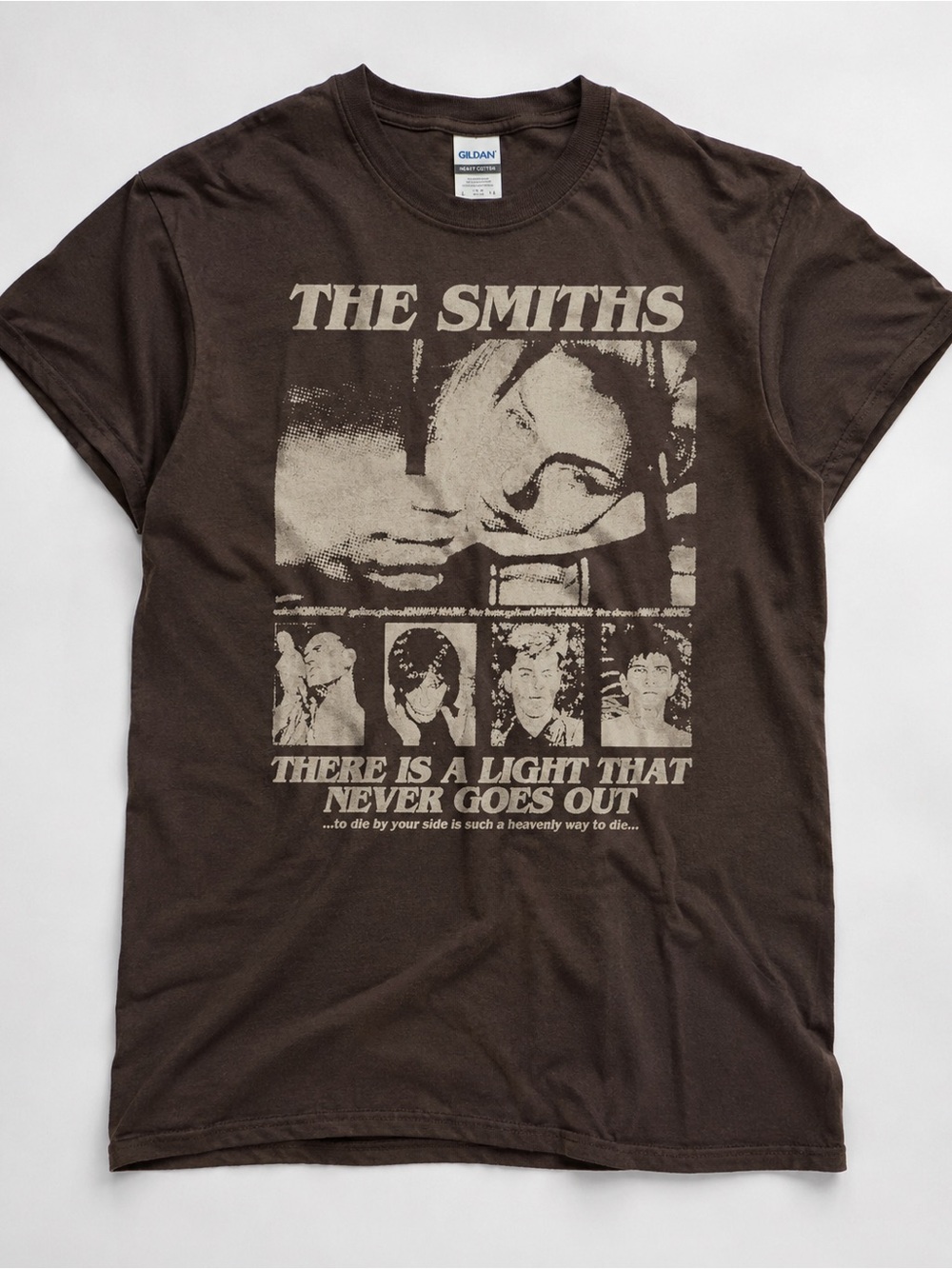 The Smiths Graphic Tee - Brown Cream Print T-shirt